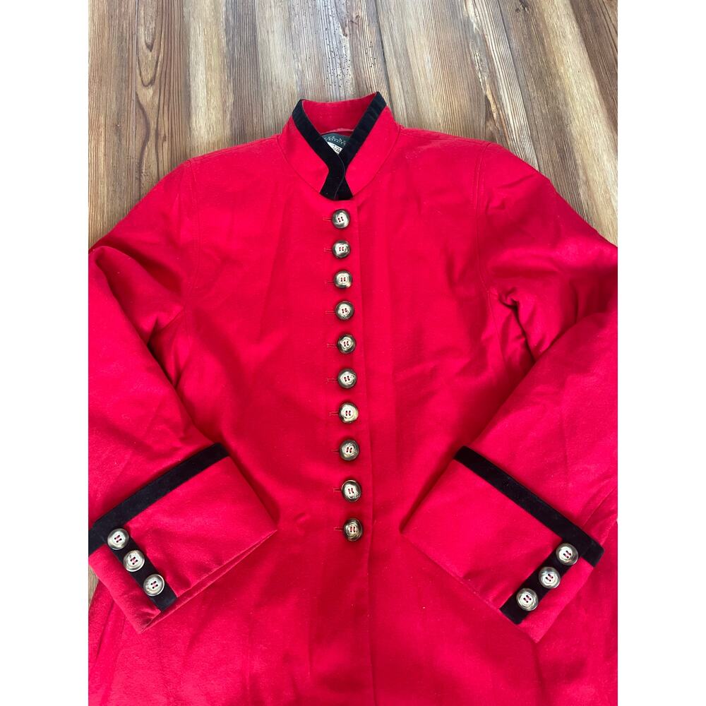 Vintage Red Wool Coat